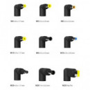 AiSENS Cargador Para Portatil 65W  QC3.0 Con 9 Clavijas Usb-A ASCL-65WAUTO-BK