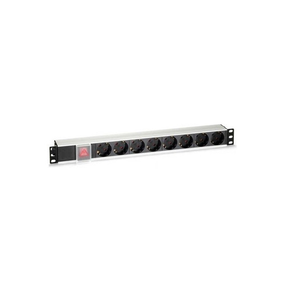 CROMAD CR0309 Regleta Pdu Rack 19' 8 Tomas + Interruptor Aluminio