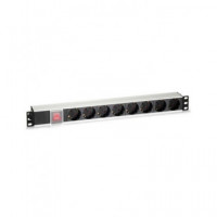 CROMAD CR0309 Regleta Pdu Rack 19' 8 Tomas + Interruptor Aluminio