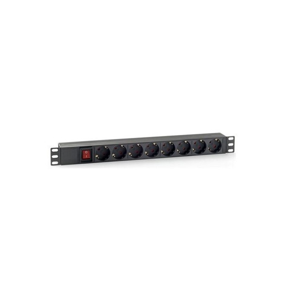 CROMAD CR0310 Regleta Pdu Rack 19' 8 Tomas + Interruptor Plastico