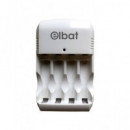 ELBAT Cargador Pilas AA/AAA EB0404 Blanco