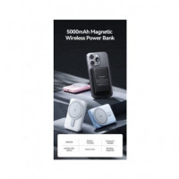 VENTION Bateria Externa Portatil Magnetica Inalambrica 5000MAH Azul FHSL0