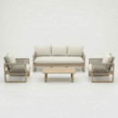 Set de Jardín Birmania de Madera de Acacia y Cuerda Color Natural Essentials®  ESSENTIALS