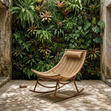 Hamaca Mecedora de Jard&iacute;n Zuma de Exterior Color Natural Essentials&reg;  ESSENTIALS