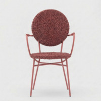 Sillón de Jardín Solara con Brazos de Exterior Trenzada Wicker Color Terracota Apilable Essentials®  ESSENTIALS