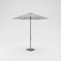 Sombrilla de Jardín Lisboa Ø250 Cm Light Grey/antracita PLATINUM®