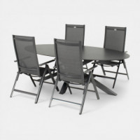 Silla Reclinable de Jardín Aruba de Exterior Color Antracita Hartman®  HARTMAN OUTDOOR FURNITURE