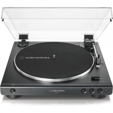 Tocadiscos Audio-Technica LP60XBK Autom&aacute;tico Est&eacute;reo de Tracci&oacute;n por Correa Negro