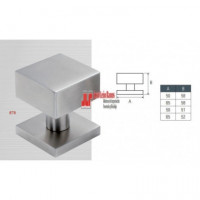 Pomo Cuadrado Inox 50 Mm - Modelo 878