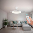 Ventilador de Techo con Luz Led-aspas Retractiles 42" LARRYHOUSE 30W