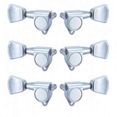 CLAVIJERO ACUSTICA ELECTRICA LUTHIER CROMADO 3+3