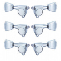 CLAVIJERO ACUSTICA ELECTRICA LUTHIER CROMADO 3+3