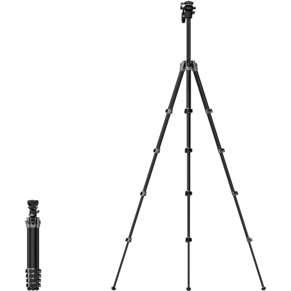 Smallrig 5477 Portable Video Carbon Fiber Tripod AP255Pro