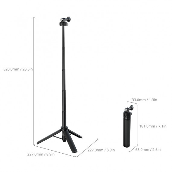 Smallrig 5725 Grip-Tripod for Action Cameras