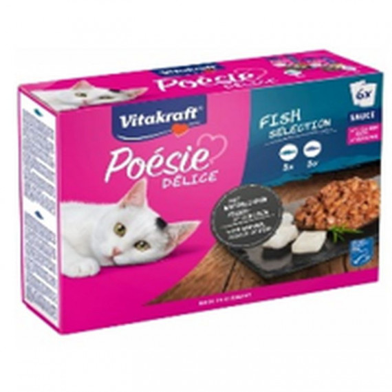 VITAKRAFT Gato Adulto Poesie Abadejo Bacalao Pouch 6 Ud