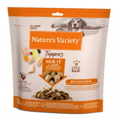 Natures Variety Perro Snack Toppers Pollo 40 Gr  NATURE'S VARIETY