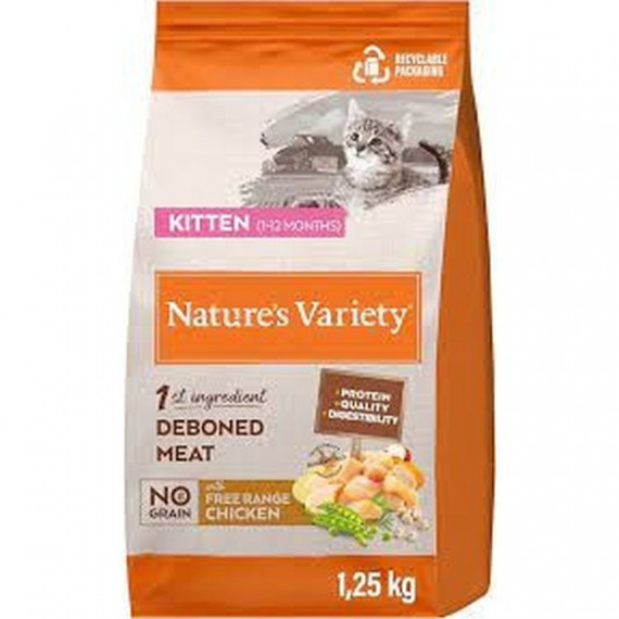 Natures Variety Gato Kitten Hg Pescado Blanco 1.25 Kg  NATURE'S VARIETY