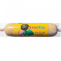 SANOVID Perro Salchicha Pechuga de Pollo y Espinacas 300 Gr