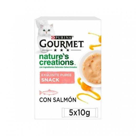 GOURMET Gato Snack Puree Salmon 5X10 Gr