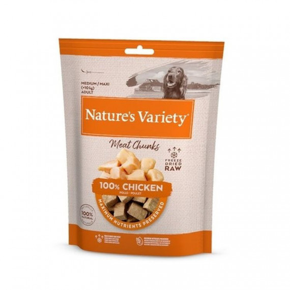 Natures Variety Perro Snack Chunks Pollo 50 Gr  NATURE'S VARIETY
