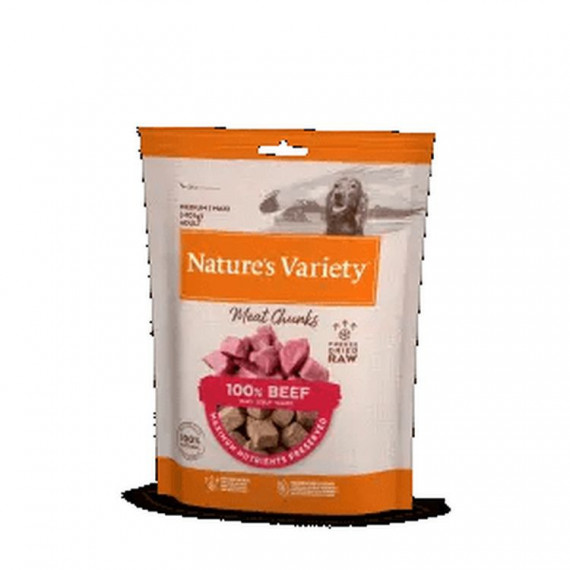 Natures Variety Perro Snack Chunks Ternera 50 Gr  NATURE'S VARIETY