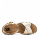 Xti Sandalias de mujer oro 145069-ORO