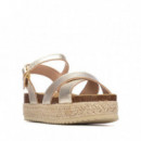 Xti Sandalias de mujer oro 145069-ORO