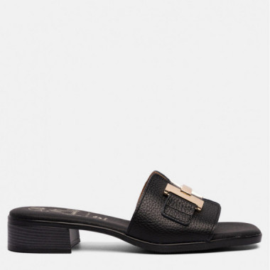Oh My Sandals Sandalia con tac&oacute;n en piel 5890-NEGRO
