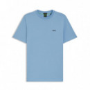 Boss Green Camiseta básica azul 50506373-469
