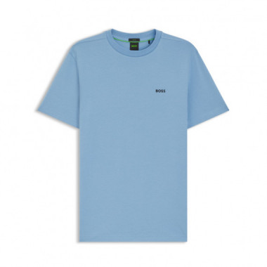 Boss Green Camiseta b&aacute;sica azul 50506373-469