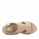Xti Sandalia de mujer 145154- BEIGE