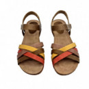 Nature Feet Sandalias Khaki 4486-KAKI-BEIG-TEJA-MOSTA