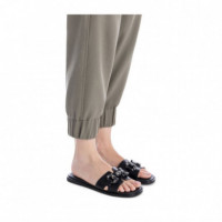 XTI Sandalias Planas de Mujer 143679-NEGRO