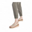 Xti Sandalias de mujer beige 143852-HIELO