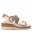 Xti Sandalias de mujer oro 143944-ORO