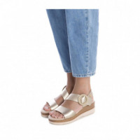 XTI Sandalias de Mujer Oro 143944-ORO