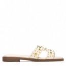 Xti Sandalias de mujer beige 145151-HIELO