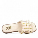 Xti Sandalias de mujer beige 145151-HIELO