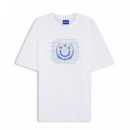 Hugo Blue Camiseta Blanca 50554350-100