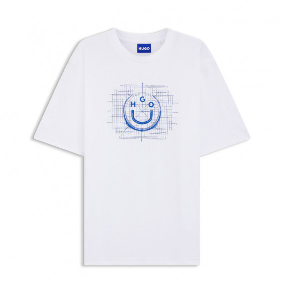 Hugo Blue Camiseta Blanca 50554350-100