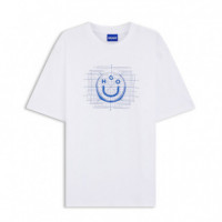 HUGO BLUE Camiseta Blanca 50554350-100