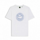 Boss Green Camiseta con estampado en el pecho 50553648-101