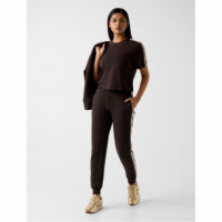 Guess Athleisure Camiseta Marrón V3RI08 I3Z14-A10K