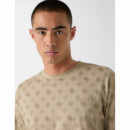 Guess Athleisure Camiseta Beige Z6GI07 K2852-PMKU