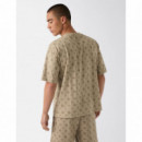 Guess Athleisure Camiseta Beige Z6GI07 K2852-PMKU