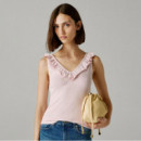 Pepe Jeans Camiseta básica sin mangas de cuello en V PL506050-300