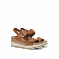 FLUCHOS Sandalias Prince Marrones D9642-TX-TEXAS Cuero B