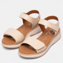 Oh My Sandals Sandalia en piel con suave grabado 5942-HIELO