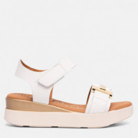 Oh My Sandals Sandalia en piel con suave grabado 5962-BLANCO