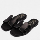 Oh My Sandals Sandalia plana en piel 5810-NEGRO